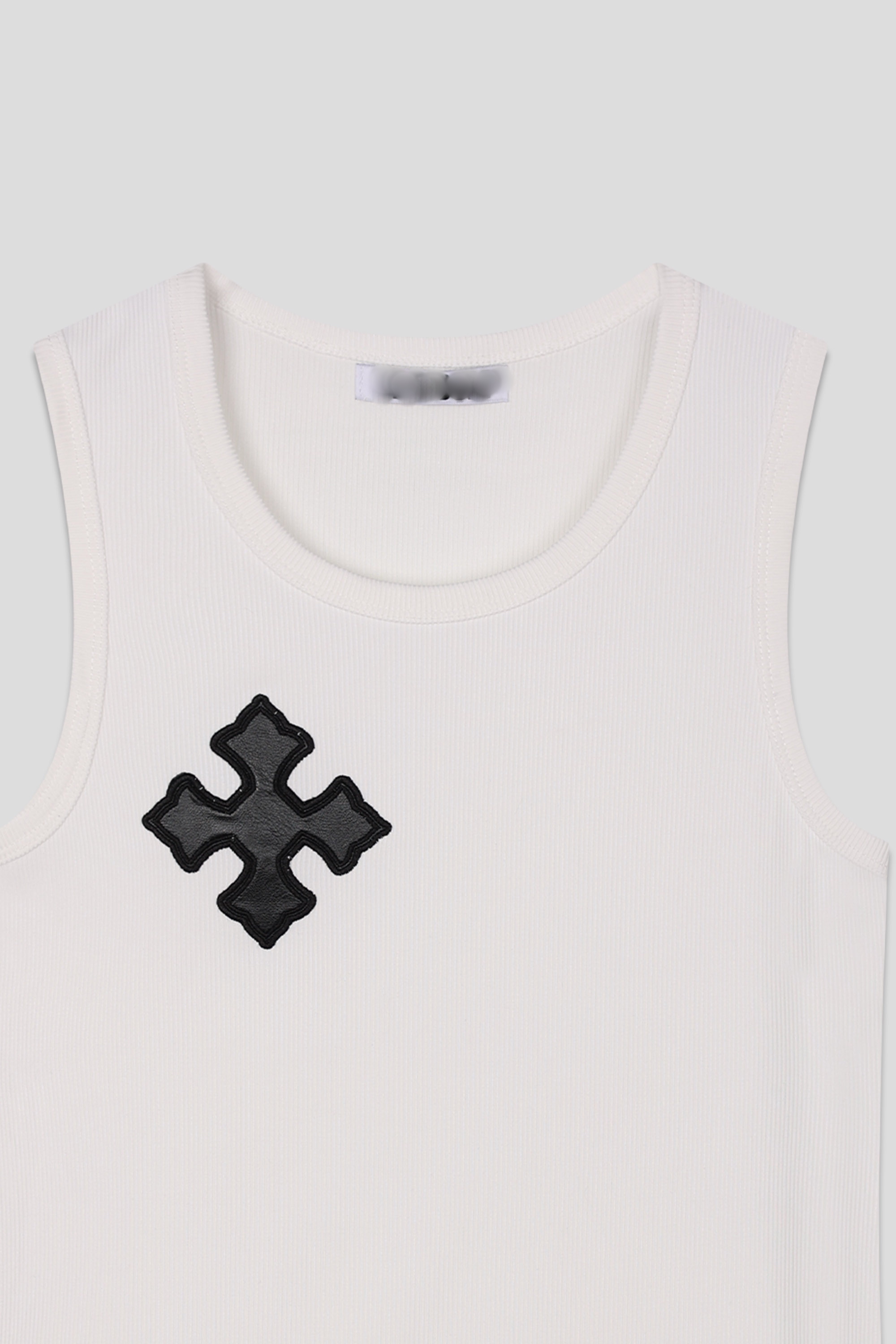 [1+1] 아트 크로스 패치 골지 나시 (2color)