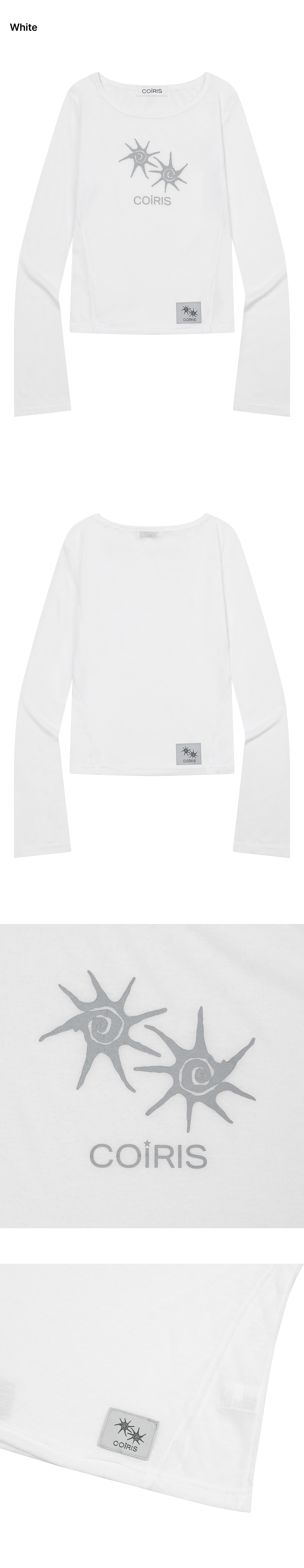 LIRA SHEER SLIM LONG SLEEVE TEE - 4 COLORS BLACK