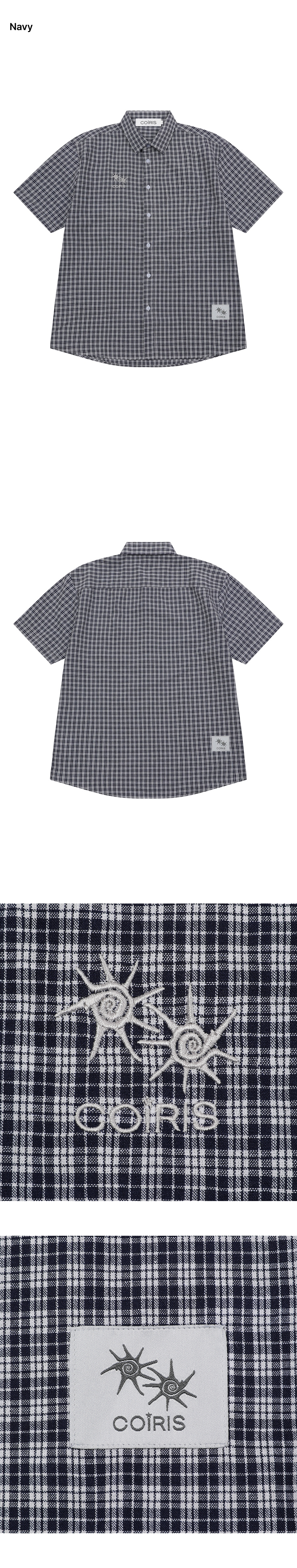 SHORT SLEEVE SHIRT UNISEX - 2 COLORS NAVY
