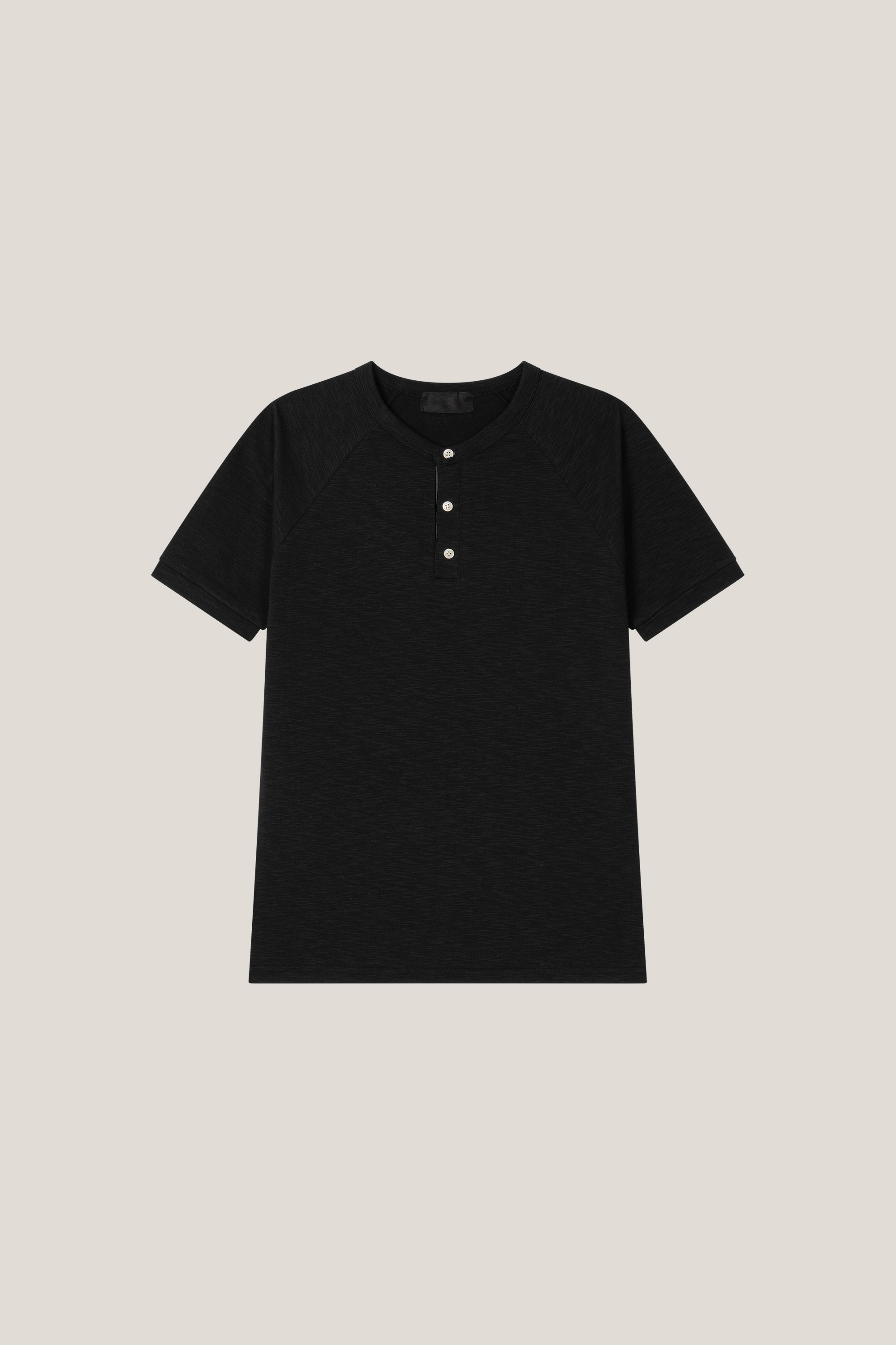 렉브 슬라브 투톤 헨리넥 머슬 반팔 (3color)