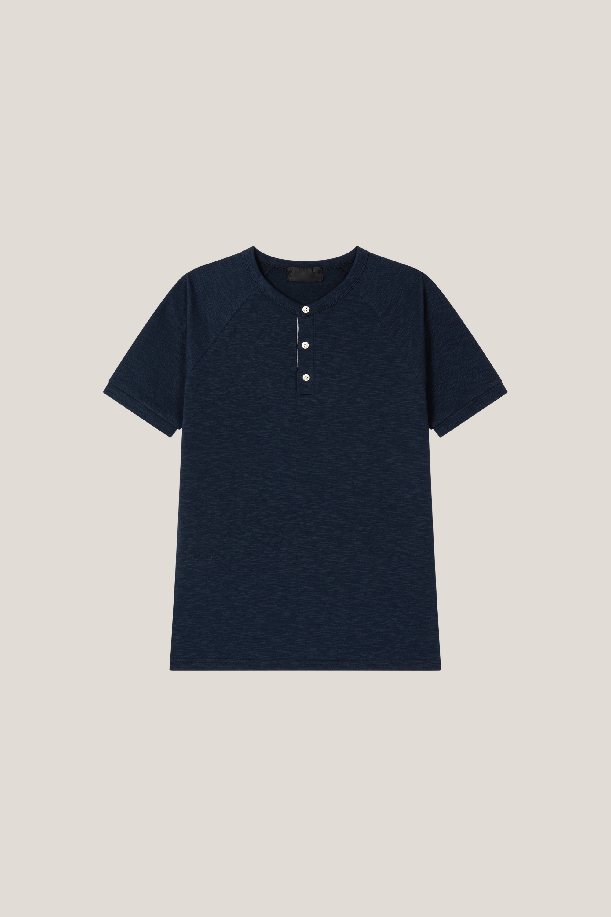 렉브 슬라브 투톤 헨리넥 머슬 반팔 (3color)