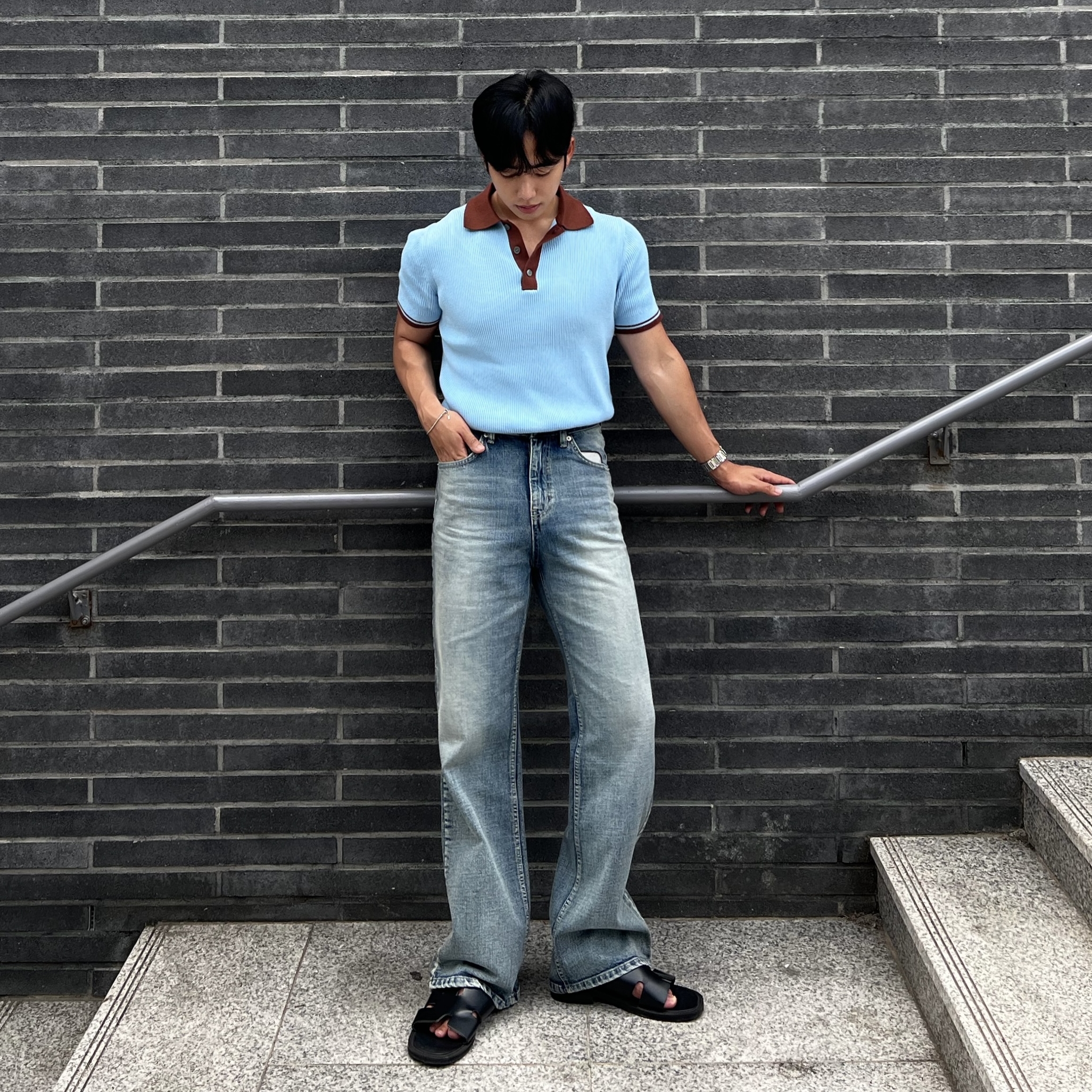 웨르 플레어 데님 팬츠 (1color)