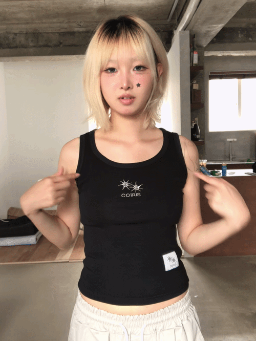 SLEEVELESS SLEEVELESS - 4 COLORS BLACK