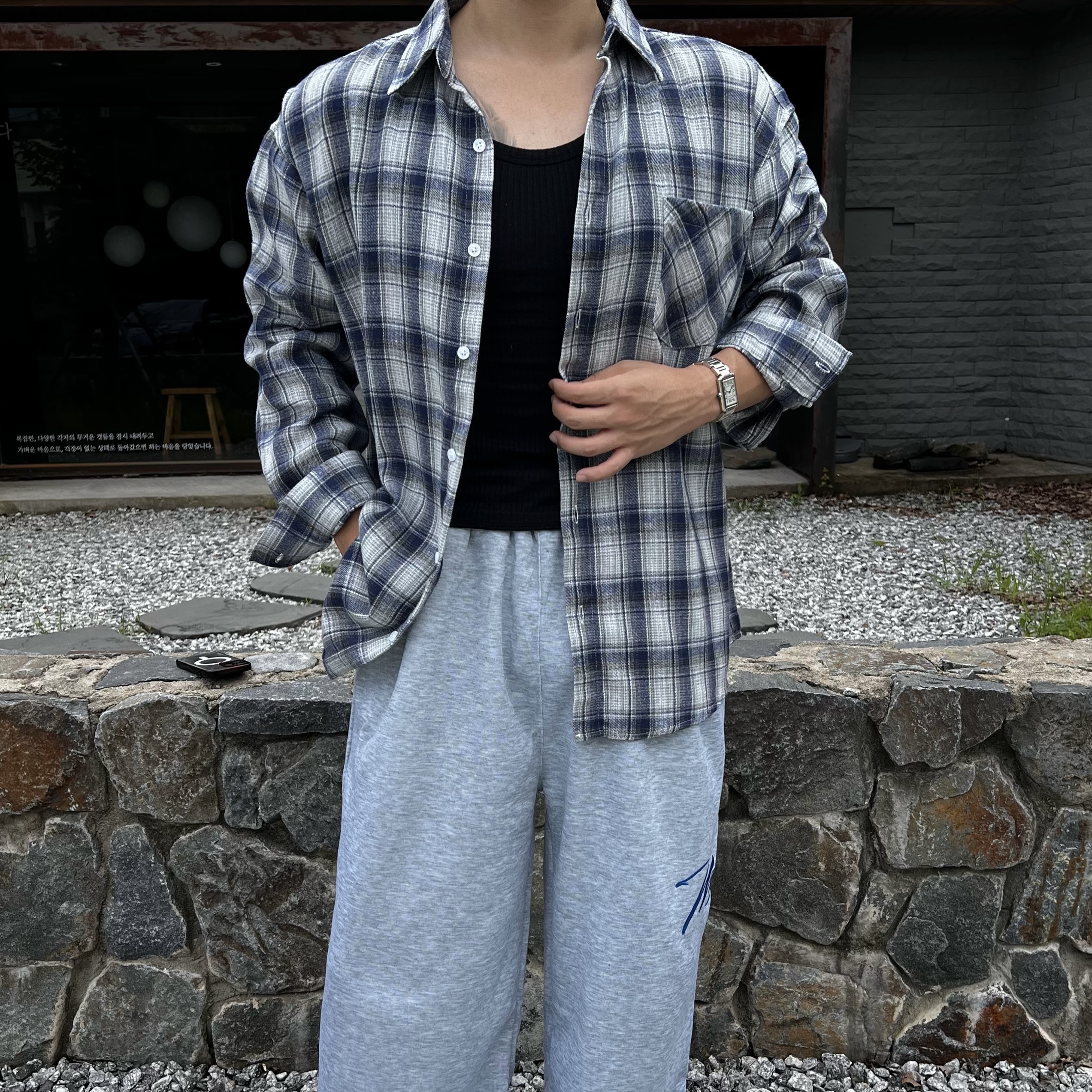 메르 체크 남방 셔츠 10color