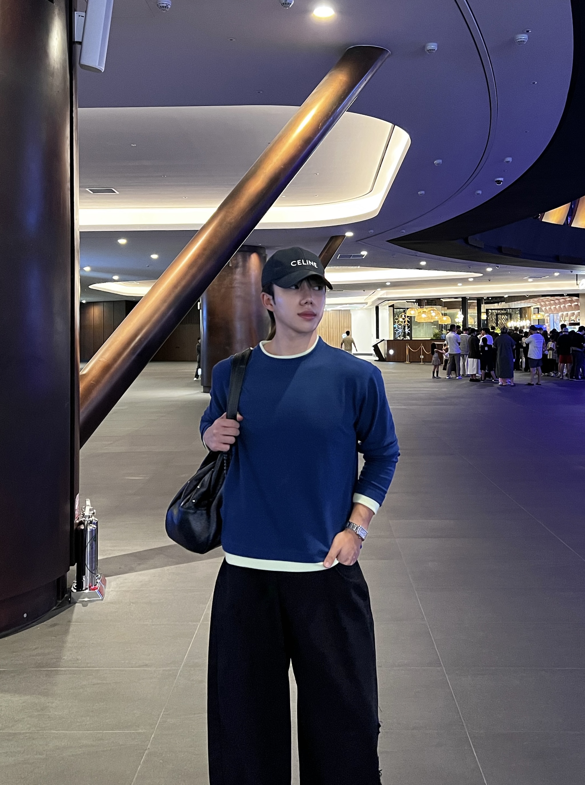 혹드 듀얼 레이어드 배색 크롭 긴팔 (6color)