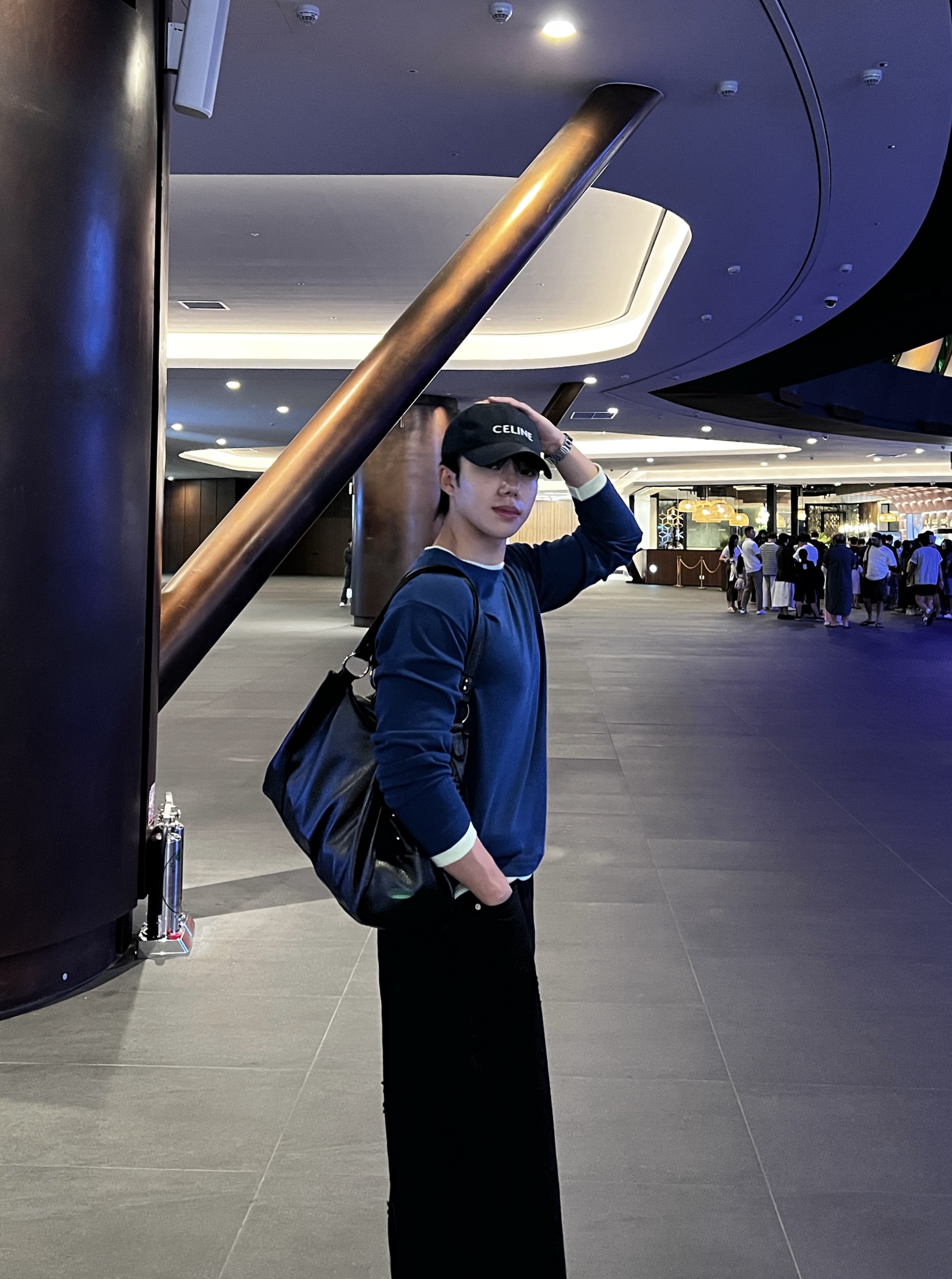혹드 듀얼 레이어드 배색 크롭 긴팔 (6color)