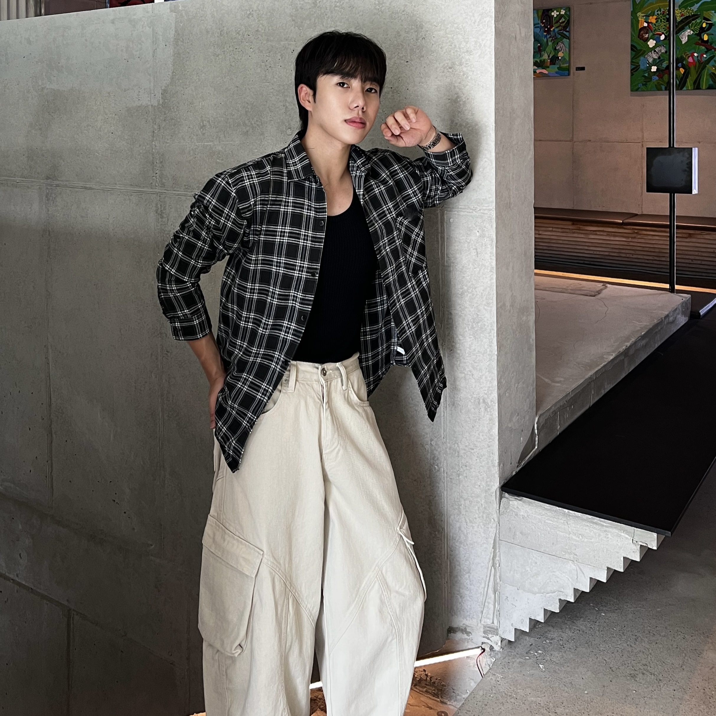 오프 카치온 카고 벌룬 팬츠 (4color)