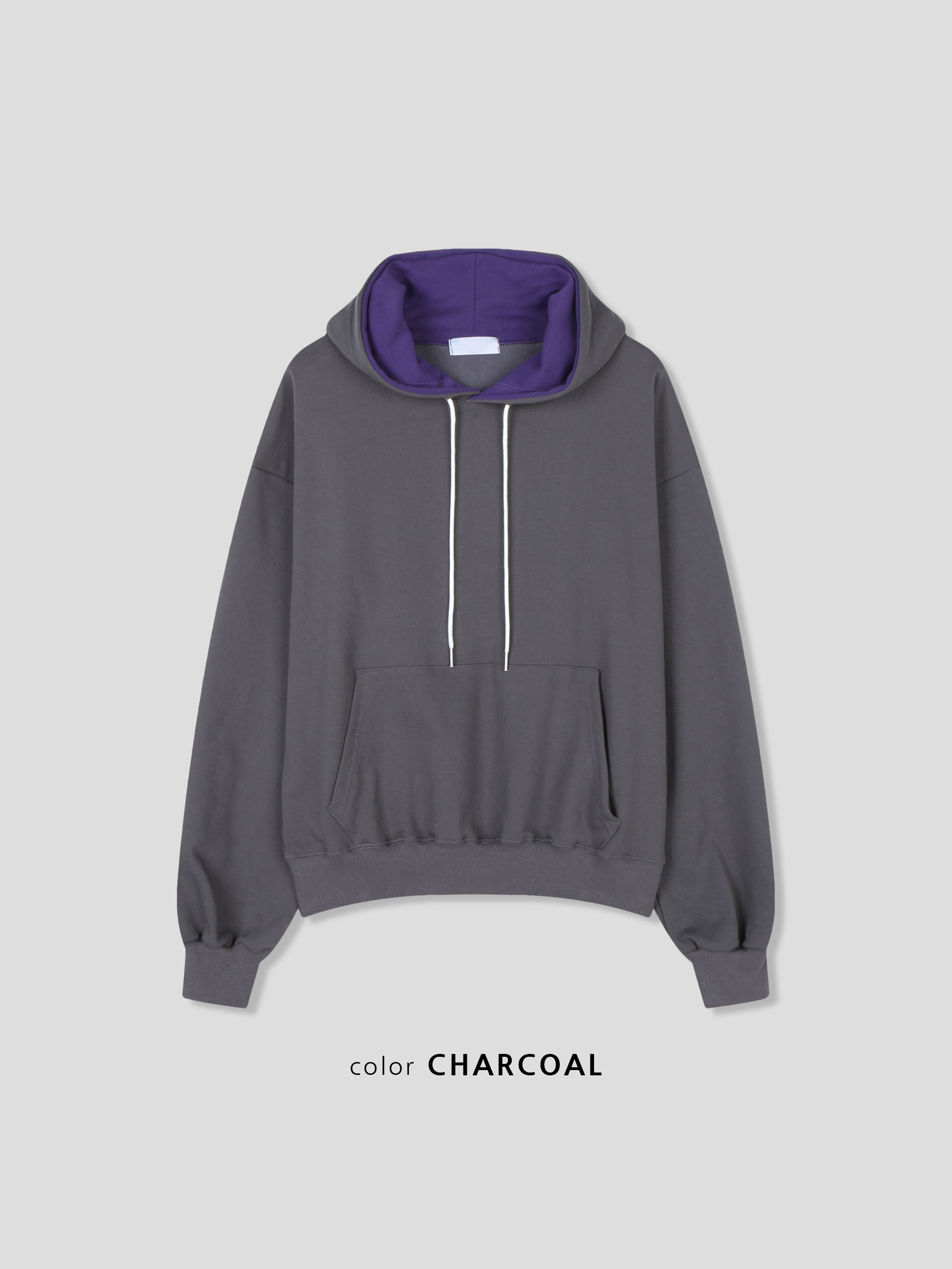 셉원 투톤 레이어드 배색 크롭 후드티 (5color)