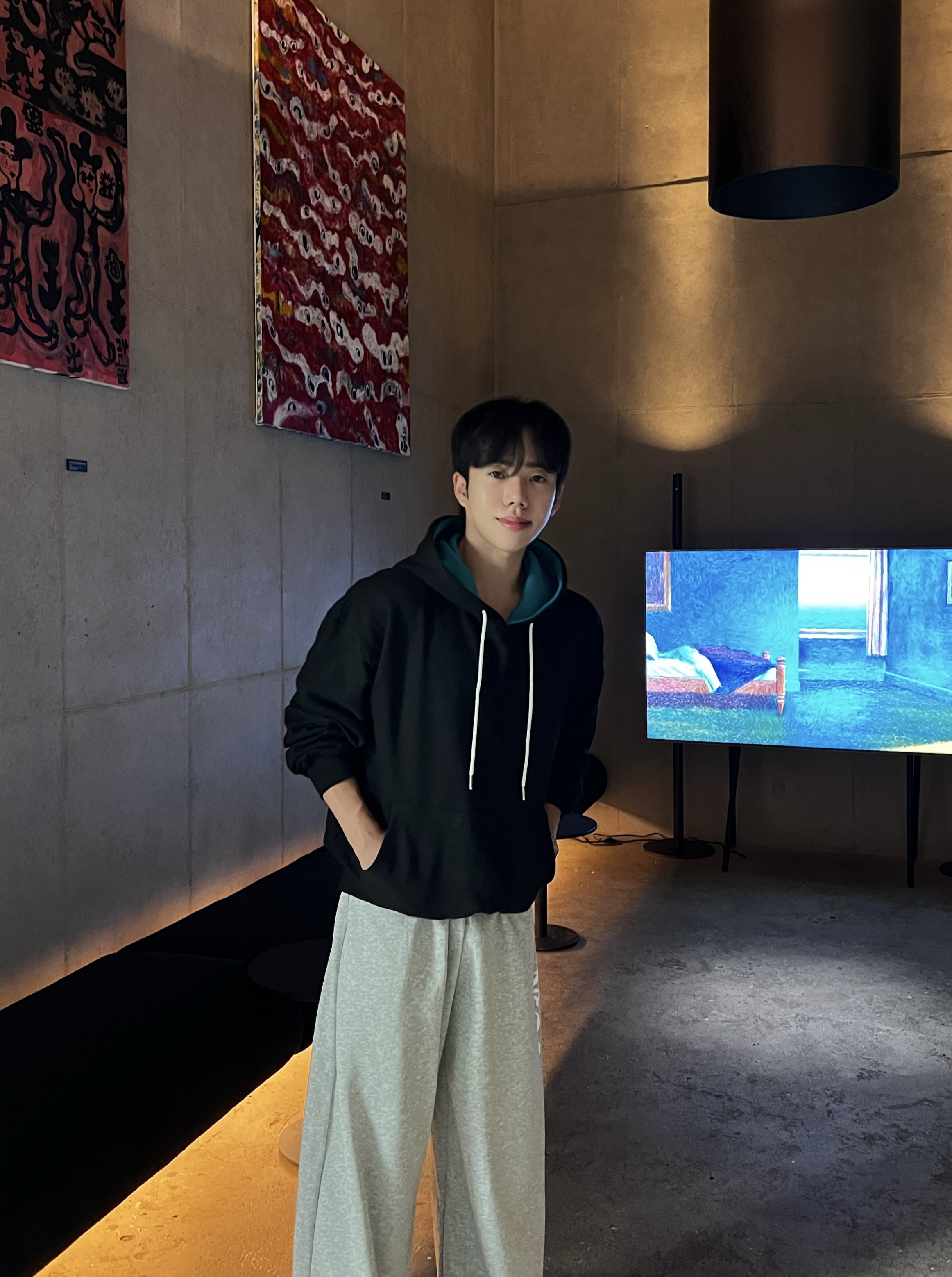 원 백 레터링 맥시 밴딩 팬츠 (1color)