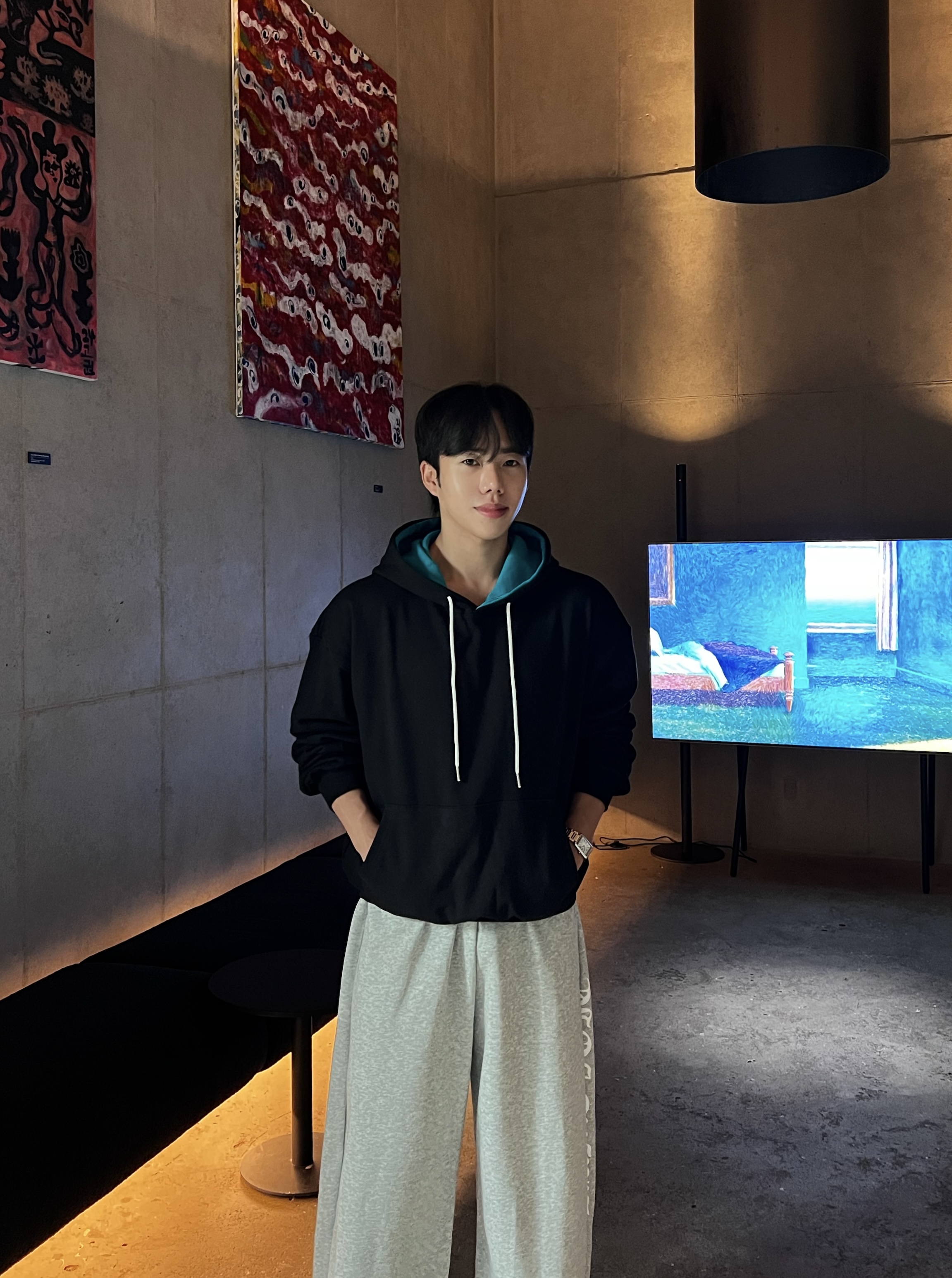 원 백 레터링 맥시 밴딩 팬츠 (1color)