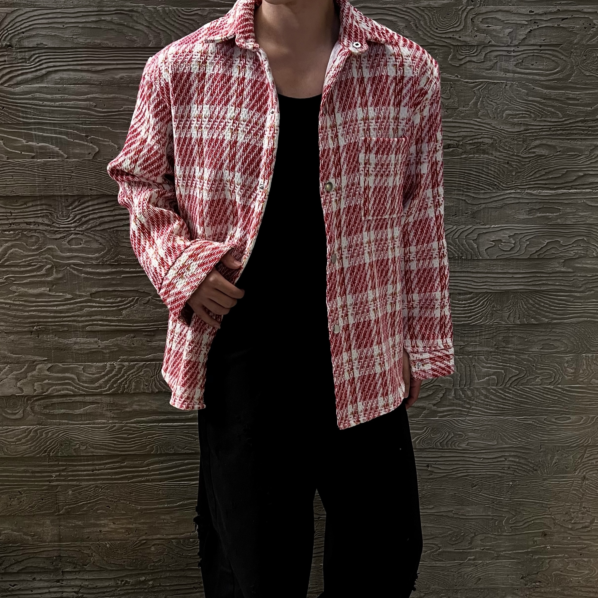 디벨 펀칭 커브드 데미지 코튼 팬츠 (3color)