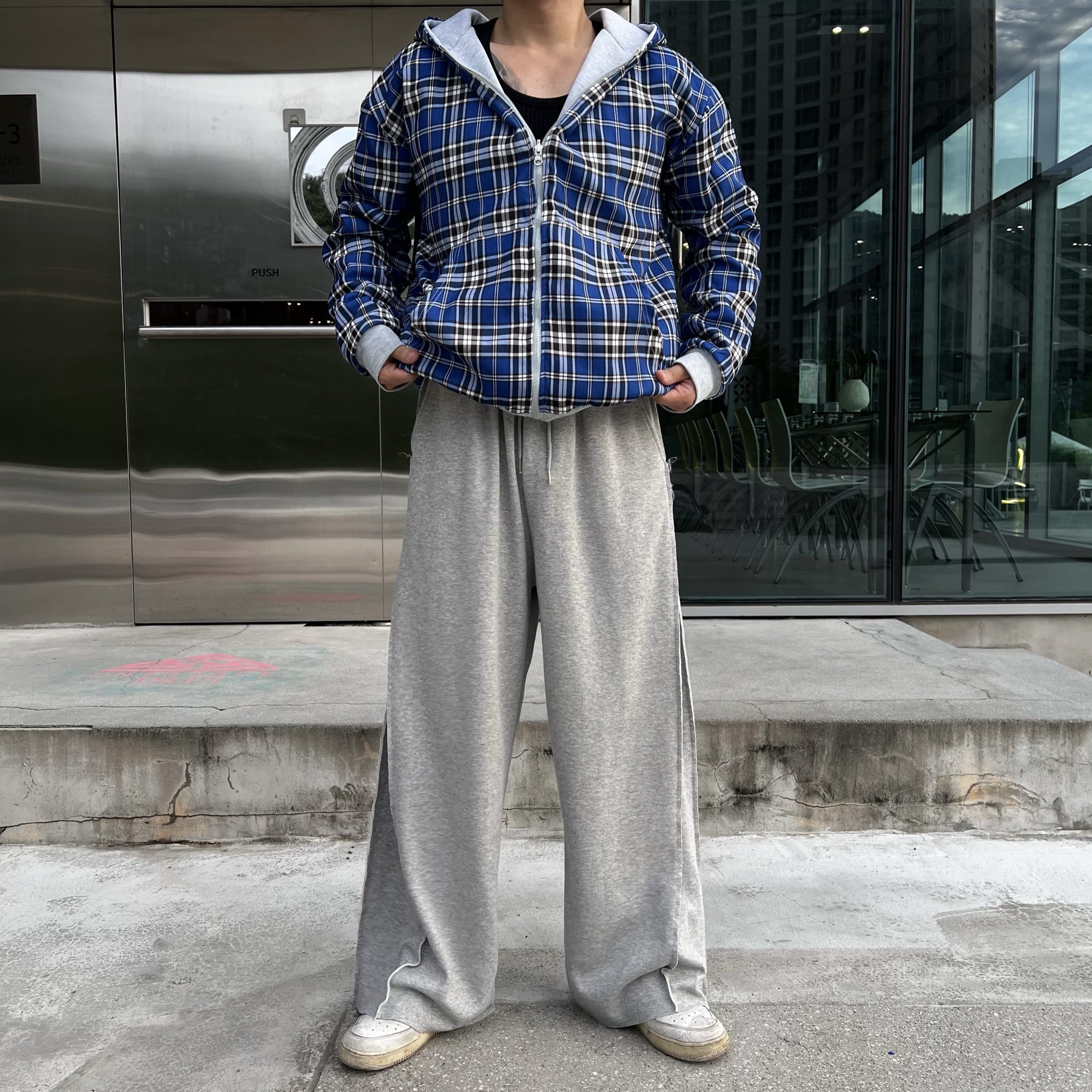 87 인사이드 아웃 데끼 스웨트 벌룬 밴딩 팬츠 (3color)