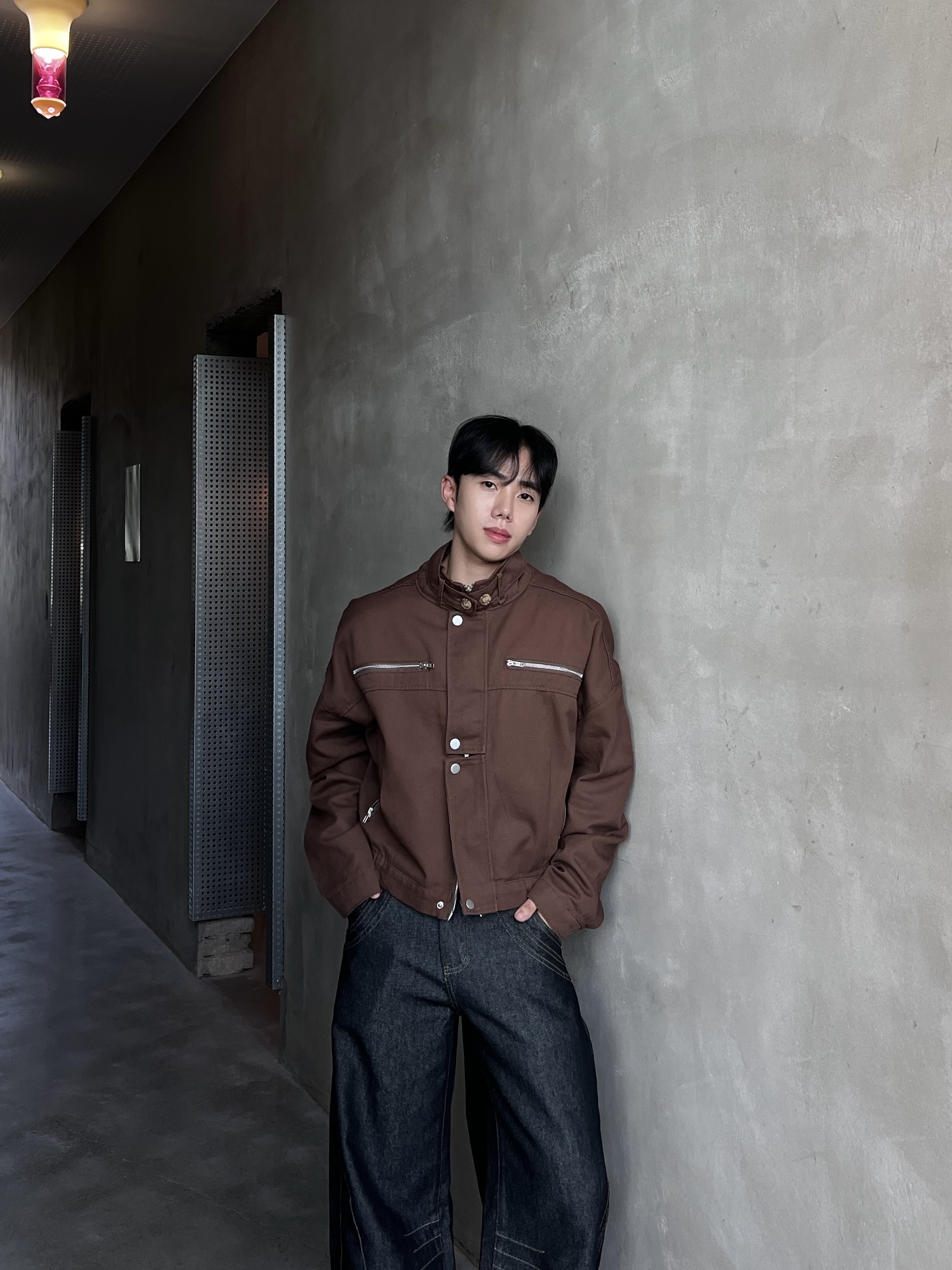 디브 생지 데님 절개 리벳 팬츠 (1color)