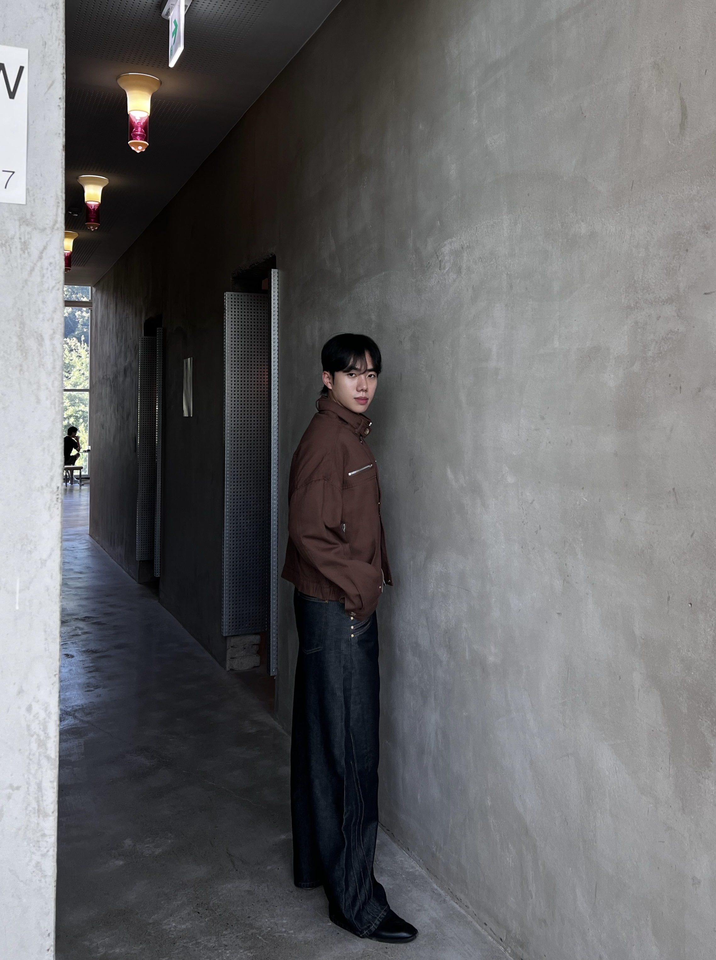 디브 생지 데님 절개 리벳 팬츠 (1color)