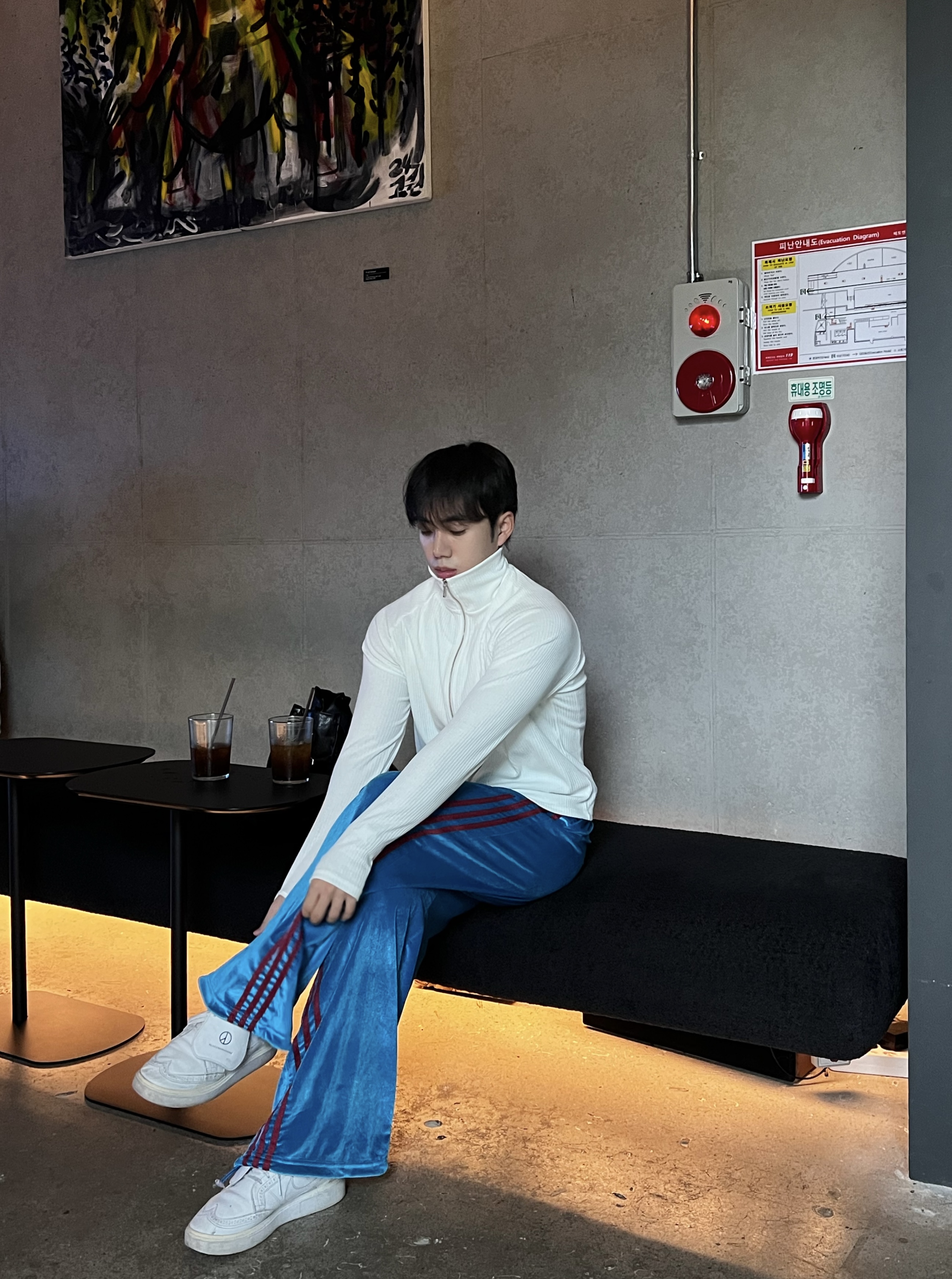 원 아카이브 벨로아 트랙 스트링 밴딩 팬츠 (2color)