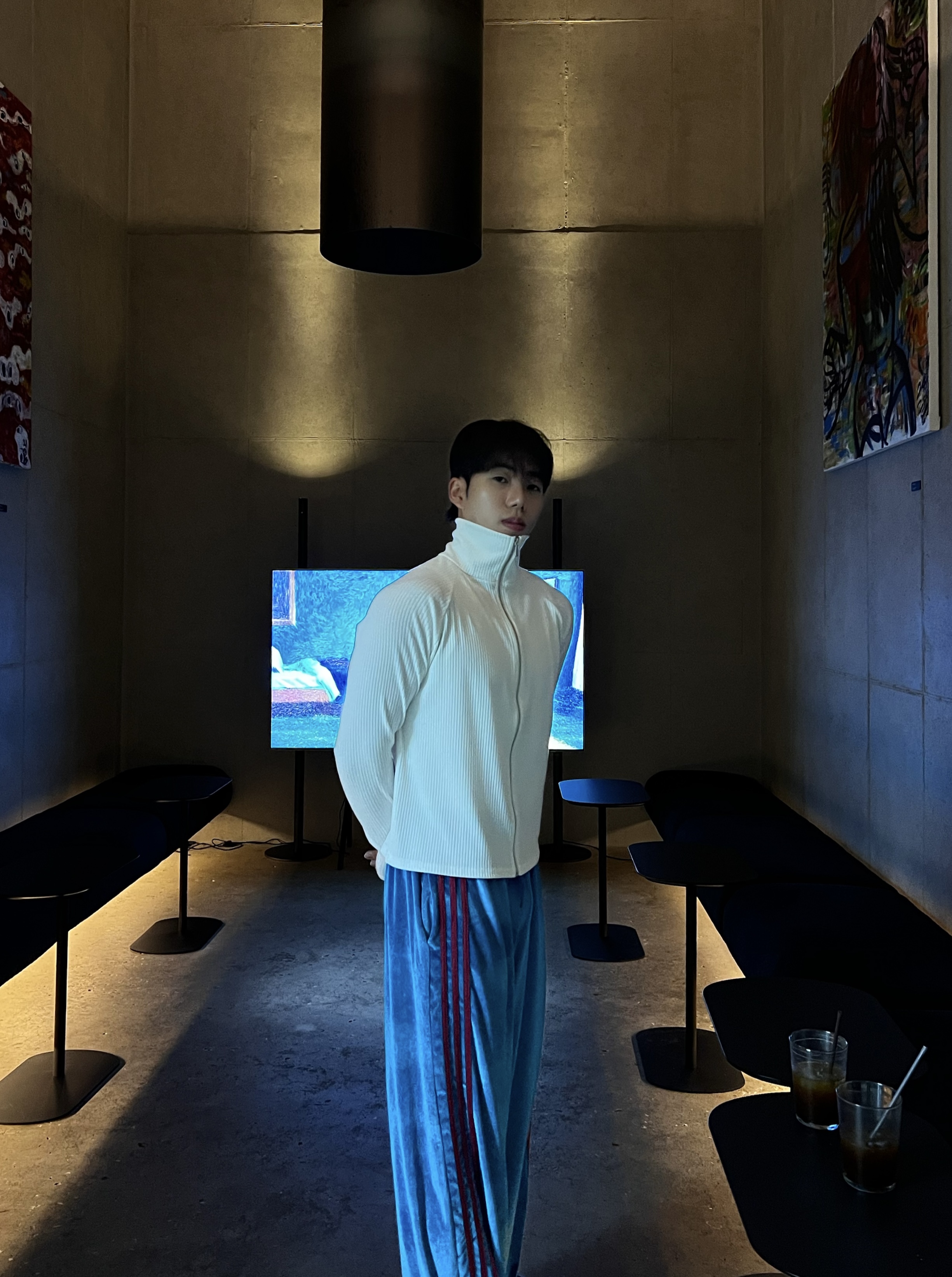 원 아카이브 벨로아 트랙 스트링 밴딩 팬츠 (2color)