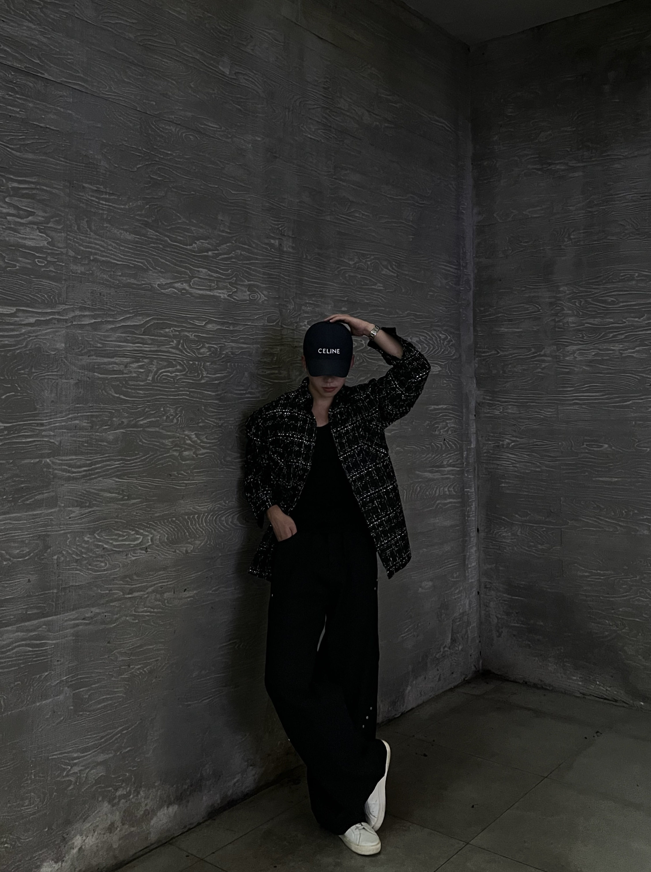 원 시그니처 모노 트위드 카라 셔츠 자켓 (2color)