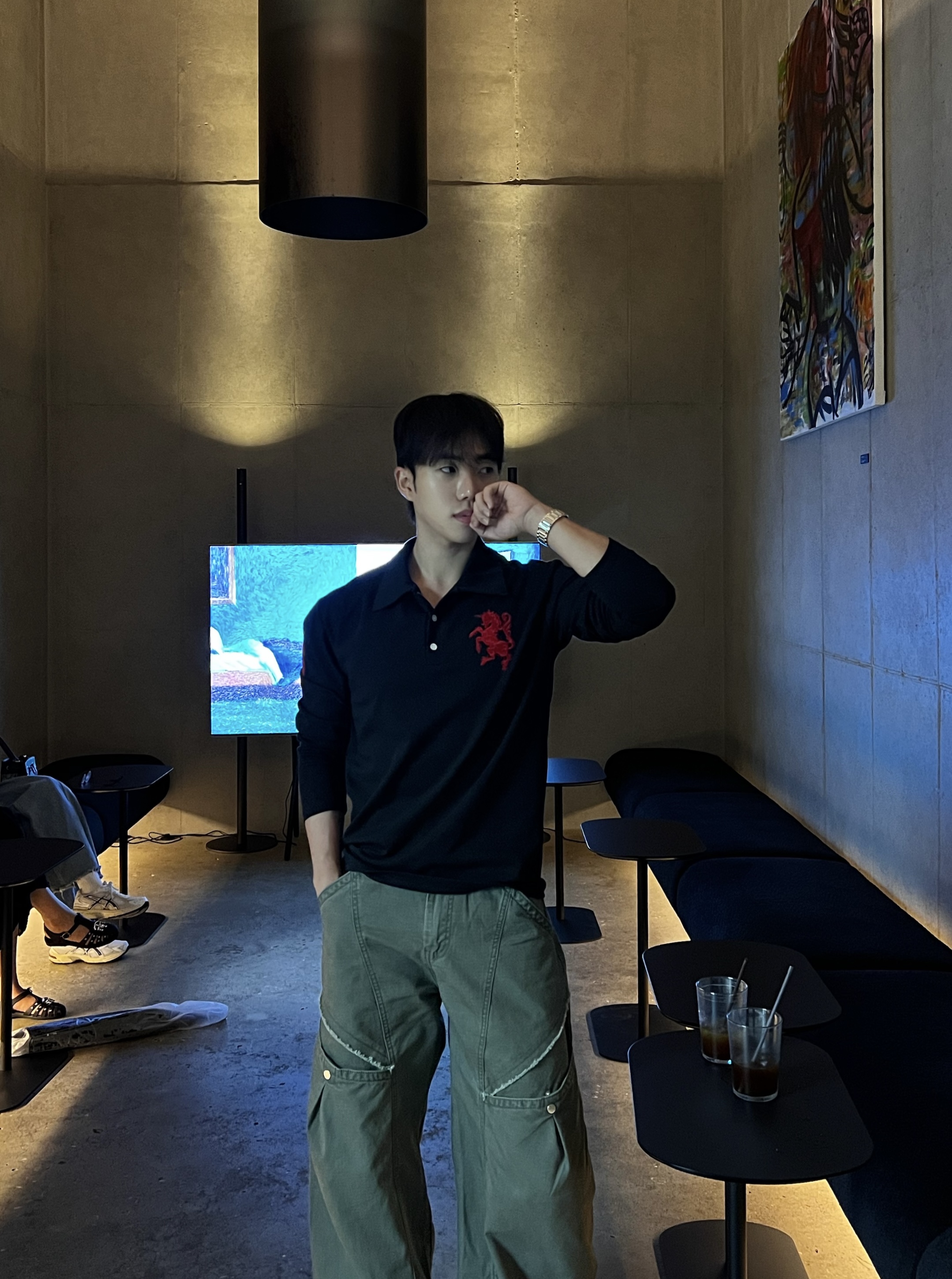 플로 피그 워싱 데끼 스냅 카고 팬츠 (2color)