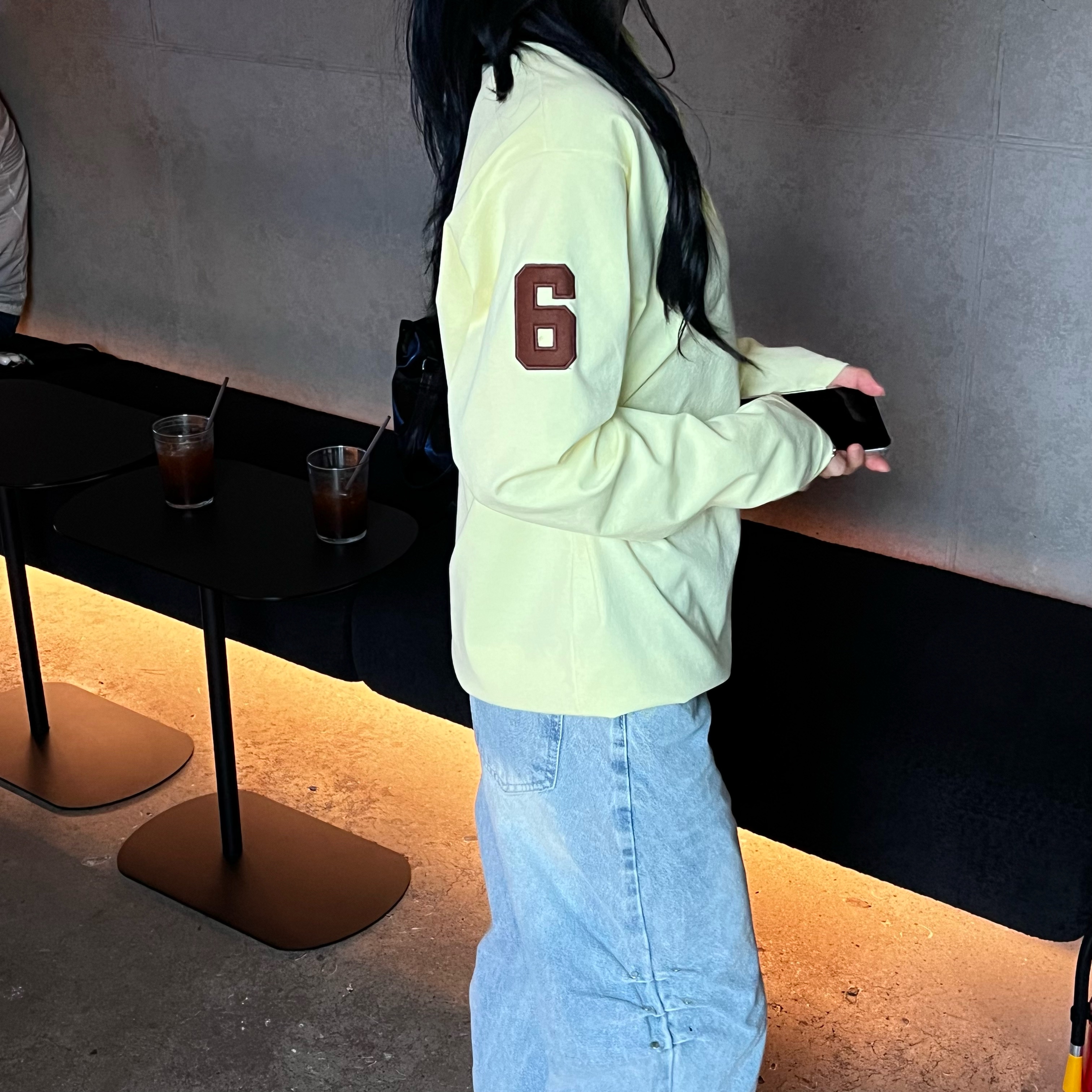 패르 넘버 홀스 카라 헨리넥 긴팔 (9color)