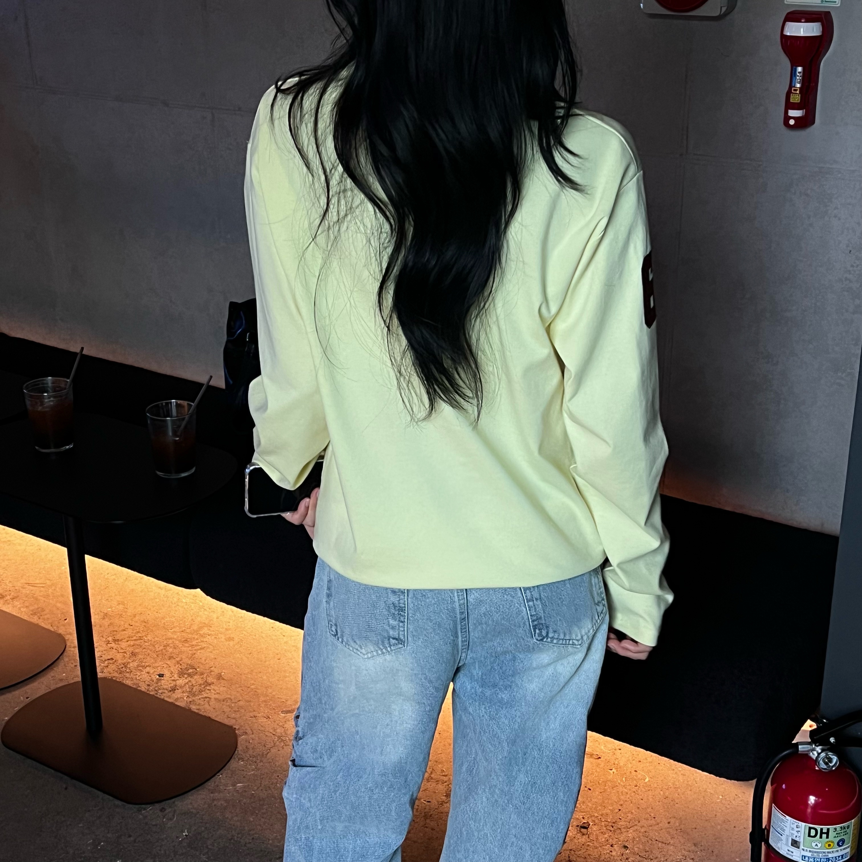 패르 넘버 홀스 카라 헨리넥 긴팔 (9color)