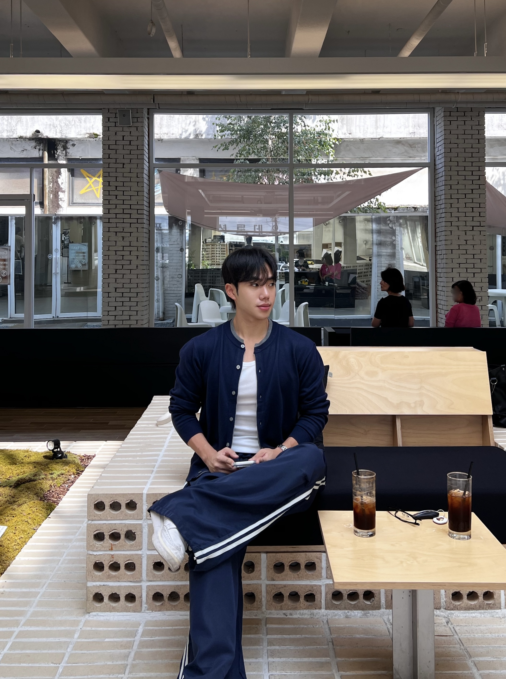 옐렌 배색 라인 버튼 니트 가디건 (4color)