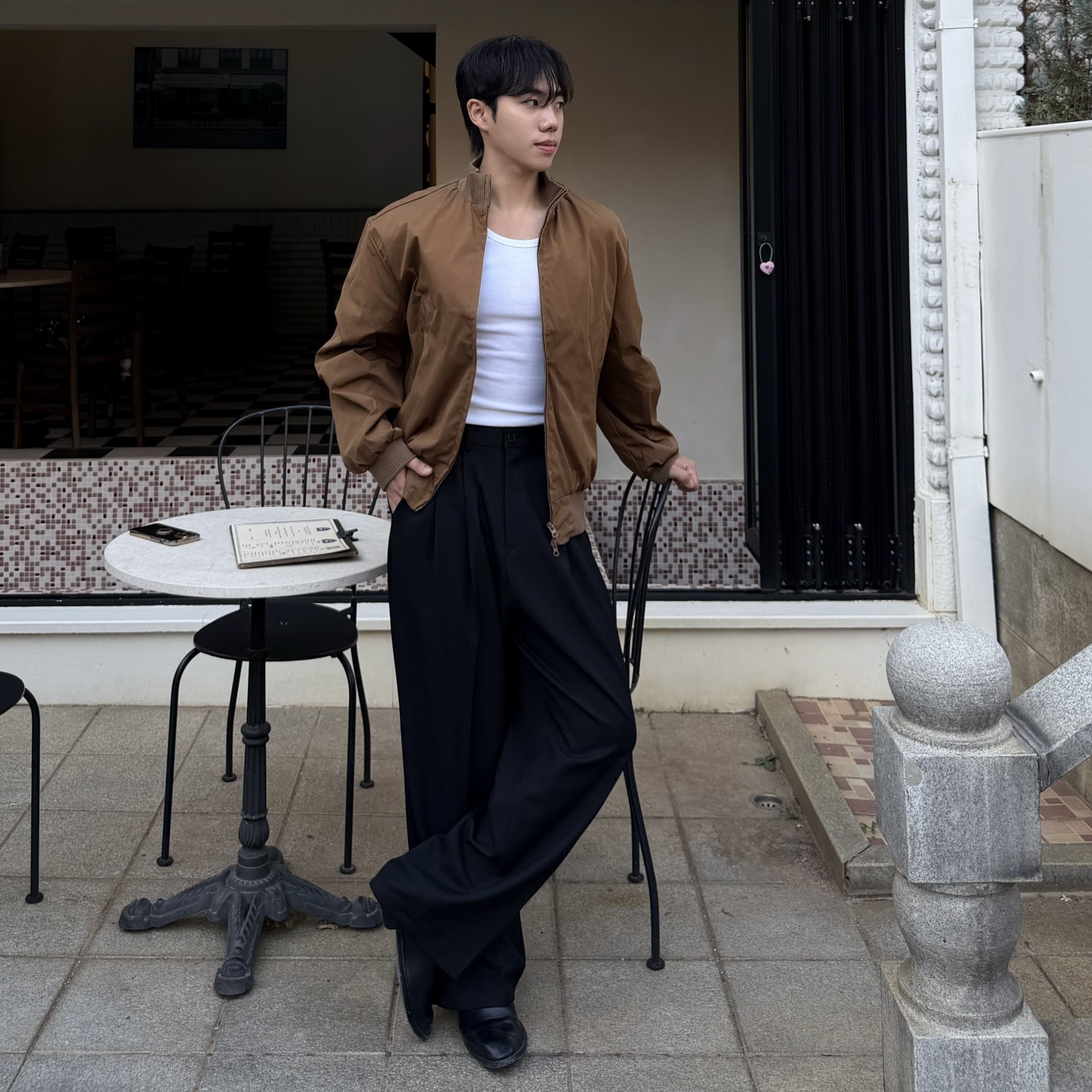 엔플 투턱 반밴딩 팬츠 (2color)