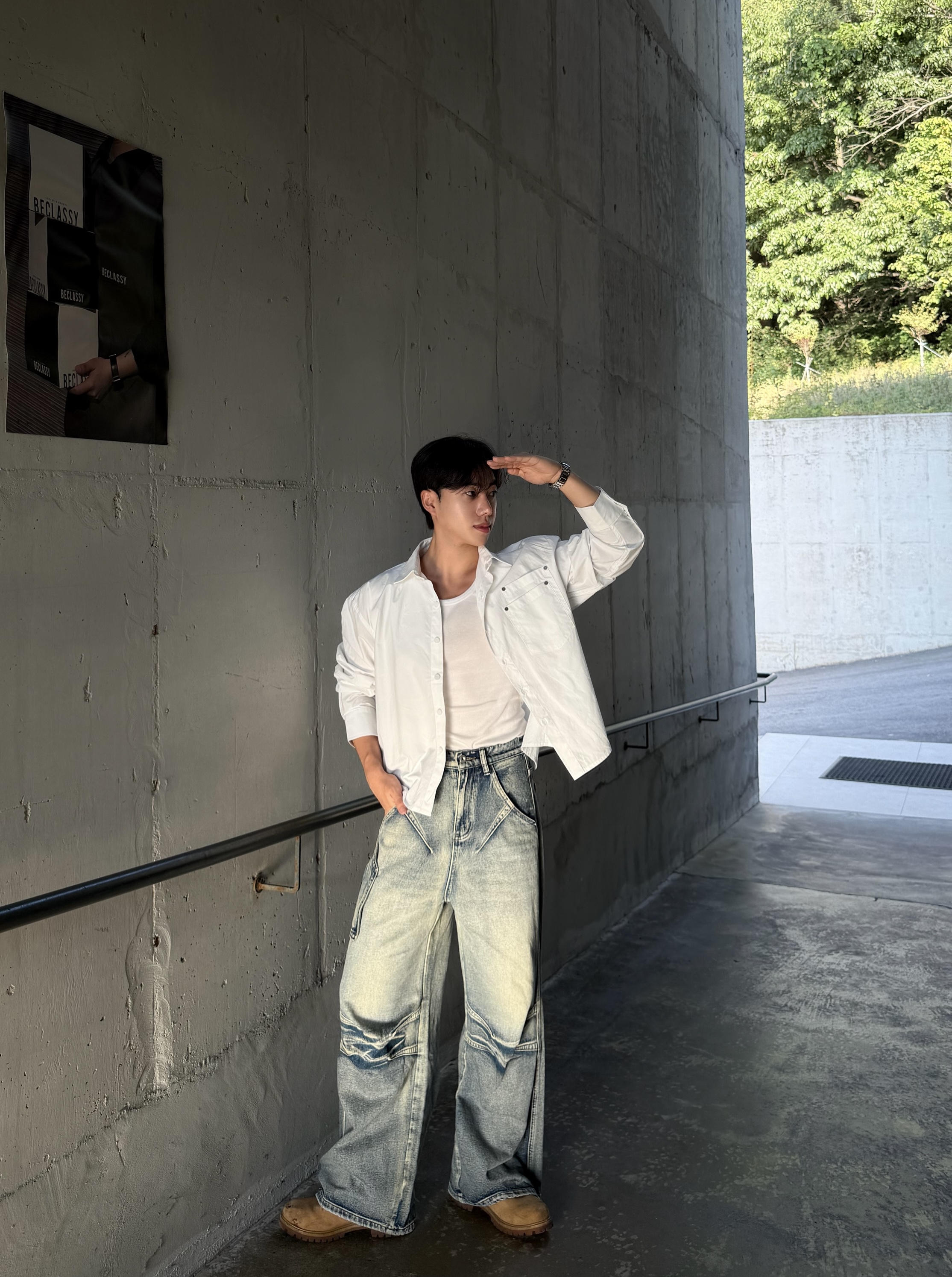 더트 더블 리벳 크롭 셔츠 자켓 (3color)