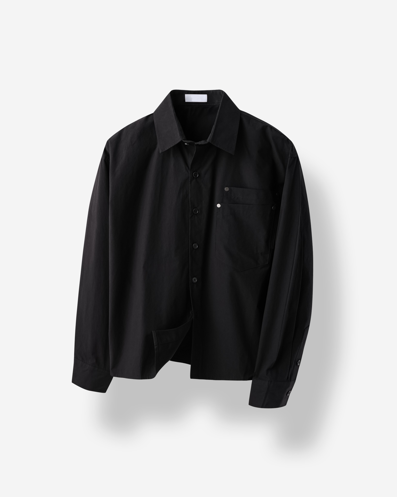 더트 더블 리벳 크롭 셔츠 자켓 (3color)