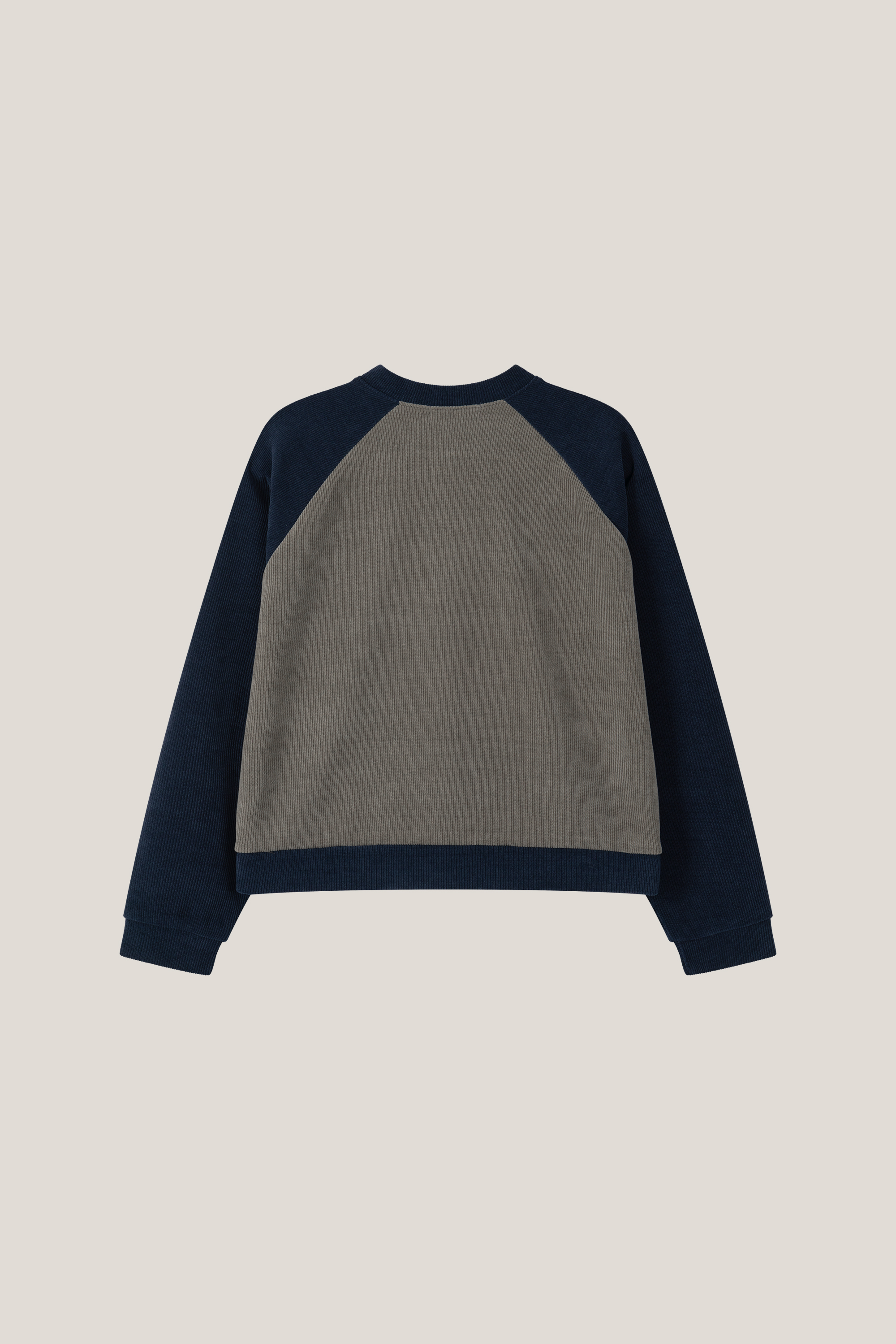 렉크 크롭 벨로아 배색 가디건 (3color)