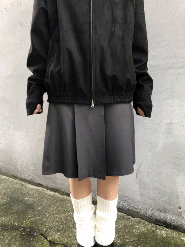 knit ribbed long warmer (3color) / 니트 리브드 롱 워머 - 에이블리