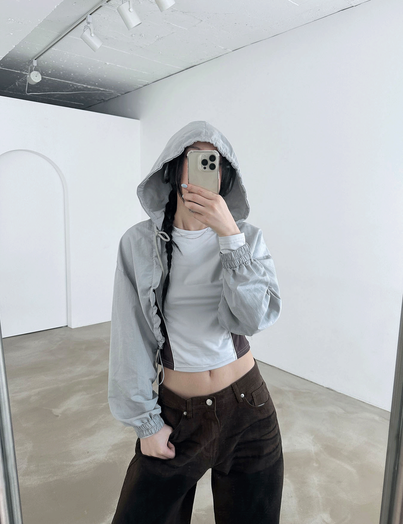 Nylon Shirring Bolero 3color nylon-shirring-bolero-3color