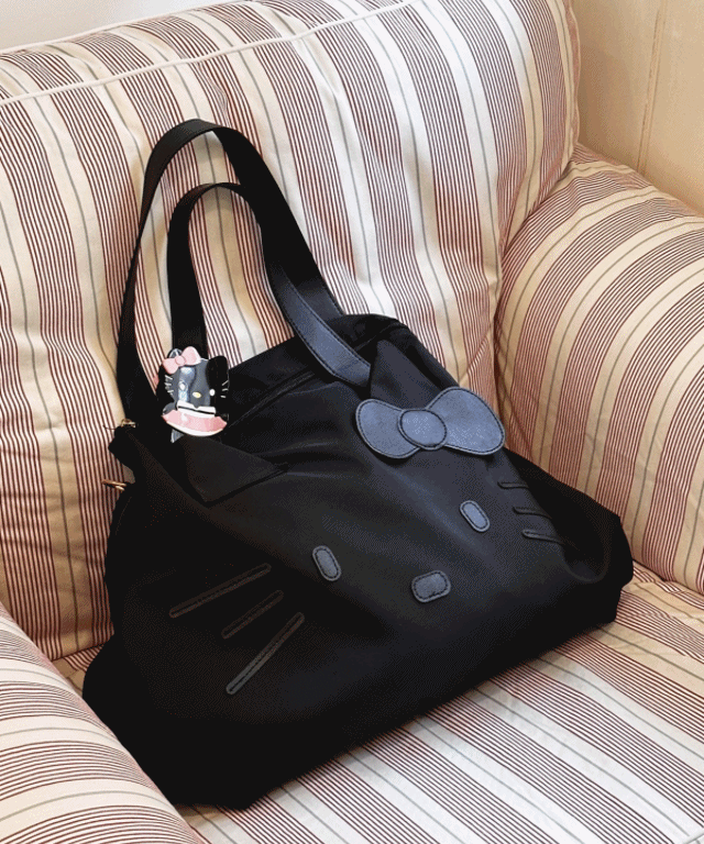  black kitty travel big bag 