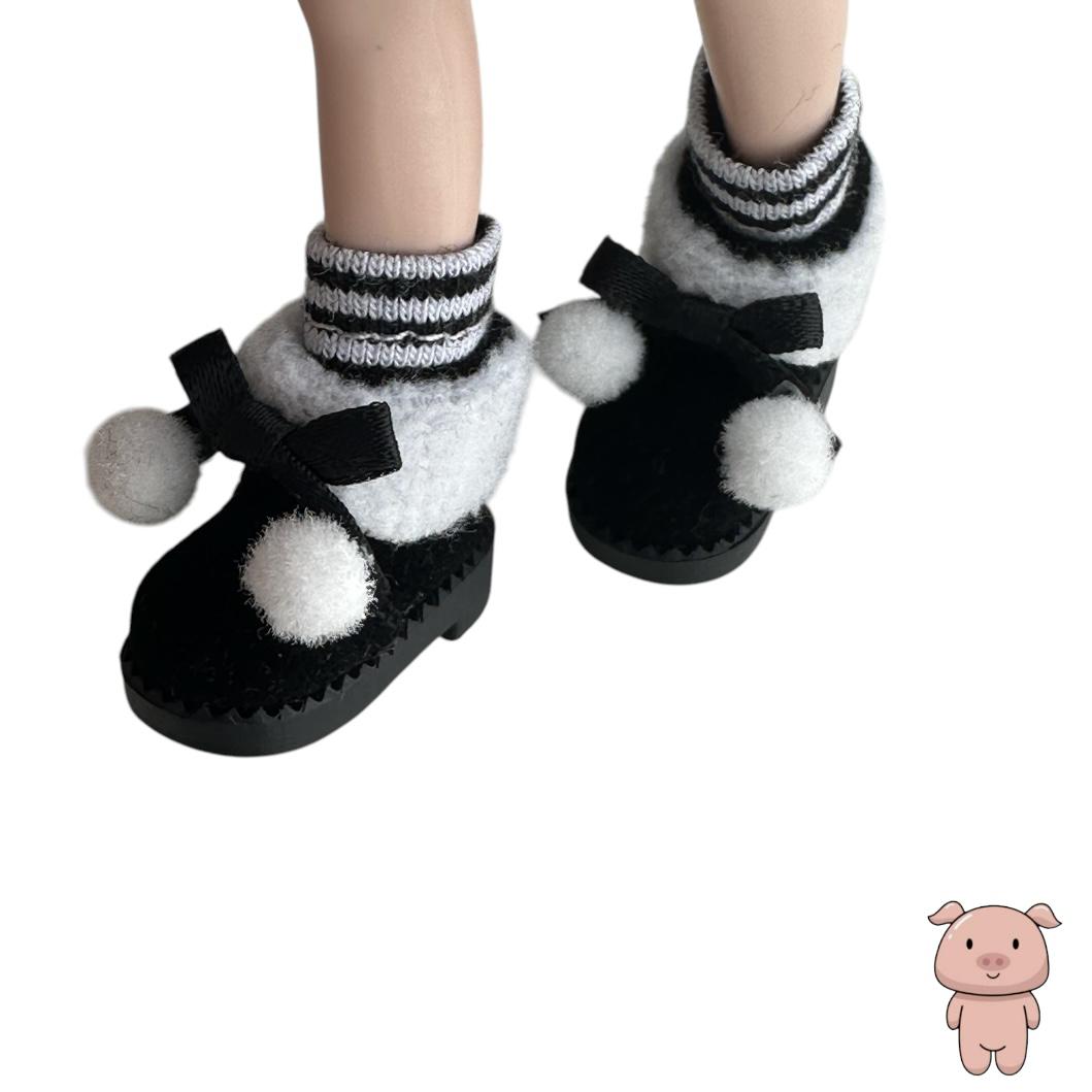 인형 바비 첼시 옷 바비옷 바비어그 바비양털신발 양털신발 양말세트 - 에이블리
