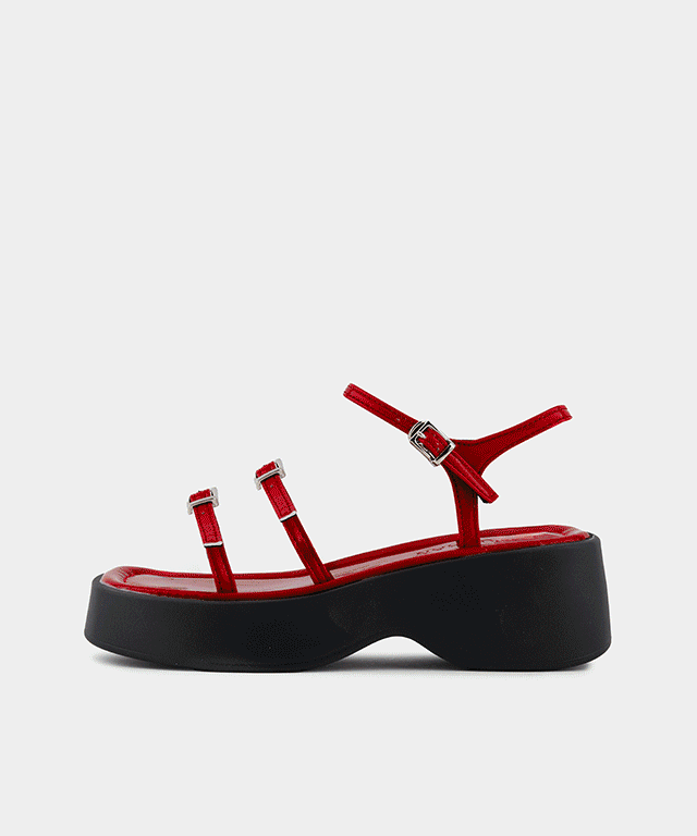 [특가+오늘출발] 루아 에나멜 플랫폼 샌들 5cm