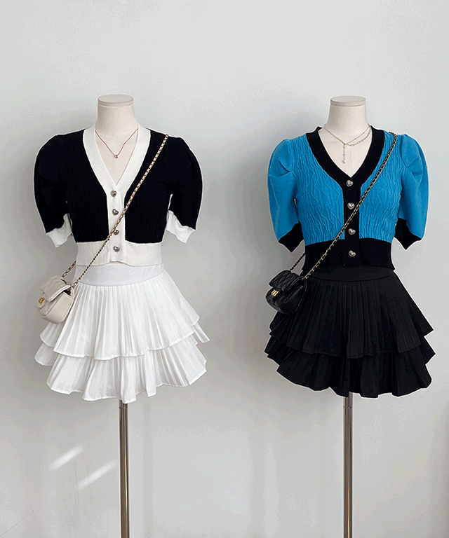 [러블리] 주름 캉캉 치마바지 속안감치마바지 플리츠치마